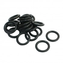 20Pcs 17.8mm OD 2.65mm Thickness Black Rubber Oil Sealed Filter Rings