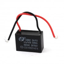 CBB61 Polypropylene Film Motor Run Capacitor AC450V 50/60Hz 2.0UF