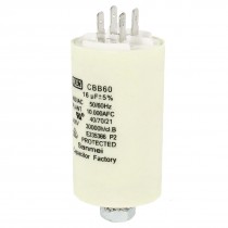 16uF 450VAC Screw Base White Housing Motor Run Capacitor CBB60