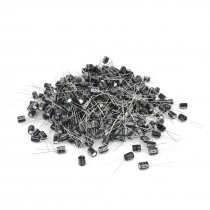 1000 Pcs 6mm x 7mm 330UF 10V Polarized Radial Electrolytic Capacitor