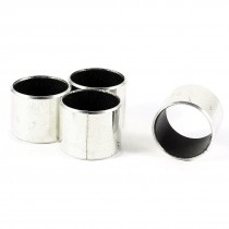 4 Pcs Silver Tone Self Lubricating Metal Plain Bearing Sleeve 15mm x 18mm x 16mm