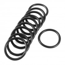 40mm x 32mm x 4mm Black Rubber O-Ring Seals for Airbrush Valve Vehicle 10Pcs