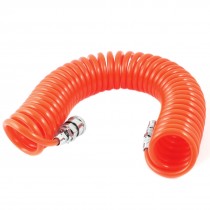 1 4 PT Quick Fitting 6M Long 8mm x 5mm Polyurethane Tubing PU Hose Orange Red
