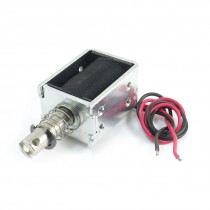 24V 8mm 1.2Kg 2.6lb Force Open Frame Magnet Electromagnet Solenoid