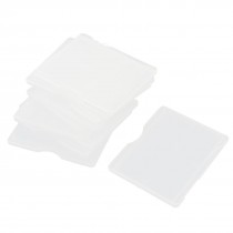 10 Pcs Microscope Glass Slide Box Case Clear White for 2 Slides