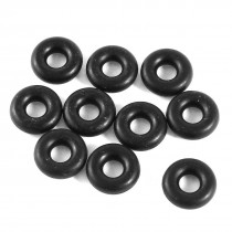 13mm x 5mm x 4mm Black Rubber O Shaped Rings Oil Seal Gasket Washer 10 Pcs