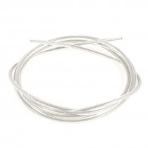 Hoisting Lifting 4mm Dia PVC Coated Flexible Stainless Steel Wire Rope 2m Long