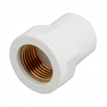 1/2PT Brass Female Thread PVC-U Pipe Straight Connector Coupler