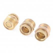 Air Compressor 41/64" Male Thread Brass Tone Water Check Valve 3 Pcs