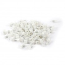100Pcs Pipe Pre Insulation Terminal Tube Connector White for 22-10AWG Wire