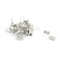 24PCS Silver Tone DIP 2 Pins Low Profile Quartz Crystal Oscillator 12MHz 20PF