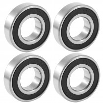 6303RS 17mm Inner 35mm Outer Dia Single Row Deep Groove Ball Bearing 4 Pcs