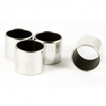 4pcs Silver Tone Self Lubricating Metal Plain Bearing Sleeve 15mm x 17mm x 15mm