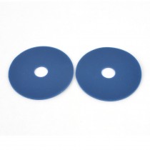Rubber 38mm OD 7mm Inner Diameter Printing Offset Suckers 2PCS Blue