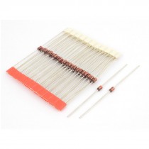 40 Pcs 13V 1W Glass Sealed Zener Diodes Voltage Stabilizer