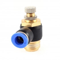 20mm Male Thread 10mm Pipe Pneumatic Air Speed Flow Control Valve Controller