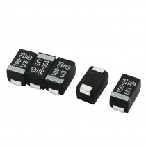 5Pcs SMT SMD 7343 Case E 100uF 25V Chip Tantalum Capacitors