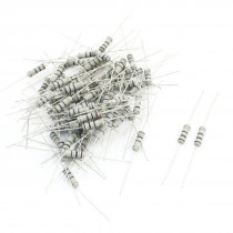 75Pcs 1W 100 Ohm 5% Tolerance Axial Leading Type Carbon Film Resistors