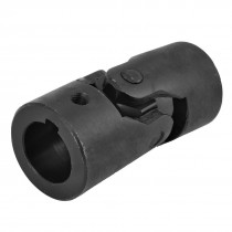 Black Metal 30mm Bore Dia Groove Type Universal Joint Bearing