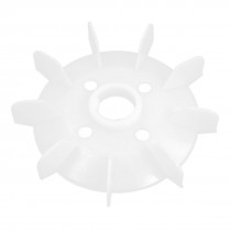 White Plastic 9 Blades 52mm Inner Hole Diameter Motor Cooling Fan