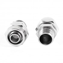 2 Pcs 1 4PT Male Thread to 8mmx12mm Pipe Air Pneumatic Quick Straight Connectors