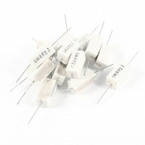 15 Pcs 5W Watt 8.2 Ohm 5% Ceramic Cement Power Resistor White