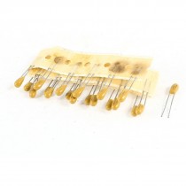 20PCS 47uF 10V 2 Pin Yellow Radial Dipped Tantalum Bead Capacitors