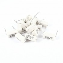 15 Pcs 27 Ohm 5% Axial Leaded Wire Wound Cement Resistors 5W