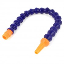 Blue Orange Plastic Flexible Water Oil Coolant Pipe 3/8PT Thread