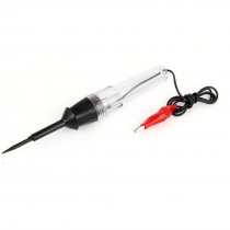 Auto Car Clear Plastic Shell DC 6-12V Volt Voltage Tester Electroprobe w Clip