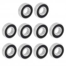 10Pcs 6001RS Shielded Deep Groove Radial Ball Bearings 12mmx28mmx8mm