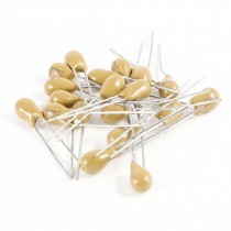20PCS 33uF 16V 2 Pin Yellow Radial Dipped Tantalum Bead Capacitors