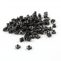 100 Pcs Momentary 3P Tact Round Pushbutton Switch PCB Mount 4.5mmx4.5mmx3.8mm