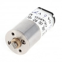 DC 6V 77RPM 4mm Diameter Shaft Cylinder Electric Geared Box Speed Reduce Motor