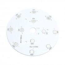 100mm Diameter Round Aluminum Base Plate DIY PCB for 1W/3W High Power 12LED