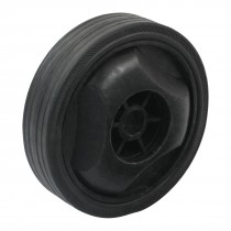 15mm Dia Center Hole 12cm Outside Dia Black Plastic Wheel for Air Compressor