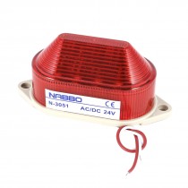 Industrial DC 24V Mini Red LED Strobe Flash Warning Light Bulb Tower Lamp
