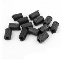 11mm Inner Diameter Plastic Shell Ferrite Filter Cable Clip 13 Pcs
