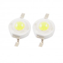 2 Pcs 3W High Power 190LM 2 Pin White Light LED Lamp Diodes Blub Beads