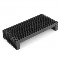 Milling Machine Black Flexible Protective Accordion Dust Cover 15.7" Long