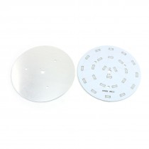 2Pcs 100mm Circle Aluminum PCB Circuit Board for 24 x 1/2W 5730 SMD LED