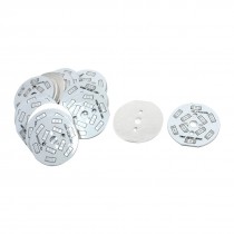 20Pcs 40mm Circle Aluminum PCB Circuit Board for 10 x 1/2W 5730 SMD LED