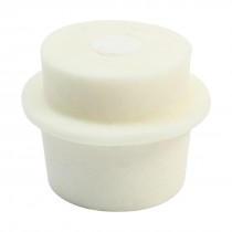 44mm-49mm 29mm Hole Dia Conical Flask Silicone Stopper Plug Beige