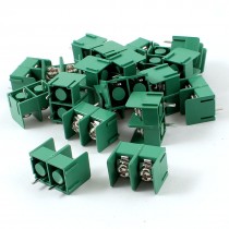 20pcs 8.5mm Spacing 2-Pin PCB Mount Screw Terminal Blocks Green 300V 20A