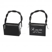 CBB61 450V 1.5uF 50/60Hz 2-Wire Leads Non Polar AC Motor Run Capacitor