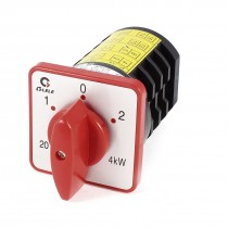 380V 20A 2 Pole 3 Positions Rotary Cam Universal Changeover Switch HZ5-20/4 M08