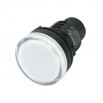 White LED Pilot Signal Bulb Light Lamp AC/DC24V 20mA AD116-30DS