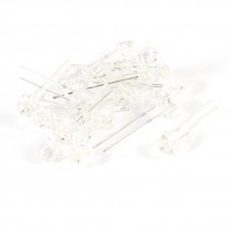 20 Pcs Clear Straw Hat 5mm Red Green LED Lamp Light Emitting Diodes DC 2.5V-3.0V