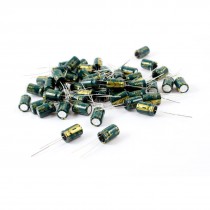 50 Pcs 1000uF 10V Radial Aluminnum Electrolytic Capacitors 8mm x 12mm