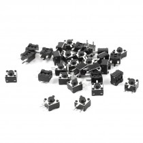 30 Pcs PCB Mount Momentary 3-pin SPST Tact Pushbutton Switch 4.5x4.5x3.8mm